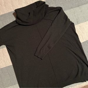 Vila milano dark green tunic sweater